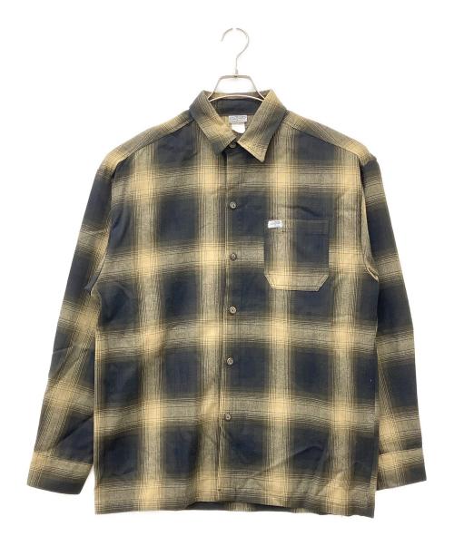 CalTop（キャルトップ）CalTop (キャルトップ) オンブレチェックシャツ ブラック×ブラウン サイズ:Mの古着・服飾アイテム