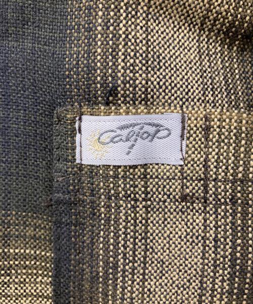 CalTop（キャルトップ）CalTop (キャルトップ) オンブレチェックシャツ ブラック×ブラウン サイズ:Mの古着・服飾アイテム