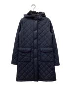 MACKINTOSHマッキントッシュ）の古着「フーデット裏ボアキルティングコート」｜ネイビー