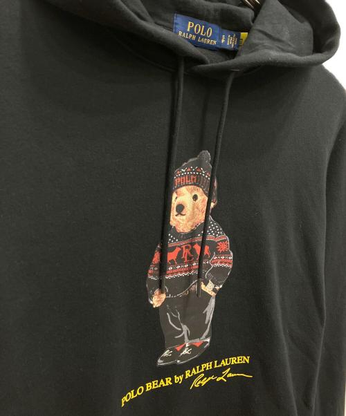 POLO RALPH LAUREN（ポロ・ラルフローレン）POLO RALPH LAUREN (ポロ・ラルフローレン) ポロベアプルオーバーパーカー ブラック サイズ:Sの古着・服飾アイテム