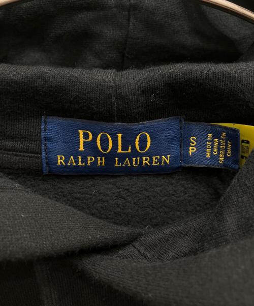POLO RALPH LAUREN（ポロ・ラルフローレン）POLO RALPH LAUREN (ポロ・ラルフローレン) ポロベアプルオーバーパーカー ブラック サイズ:Sの古着・服飾アイテム