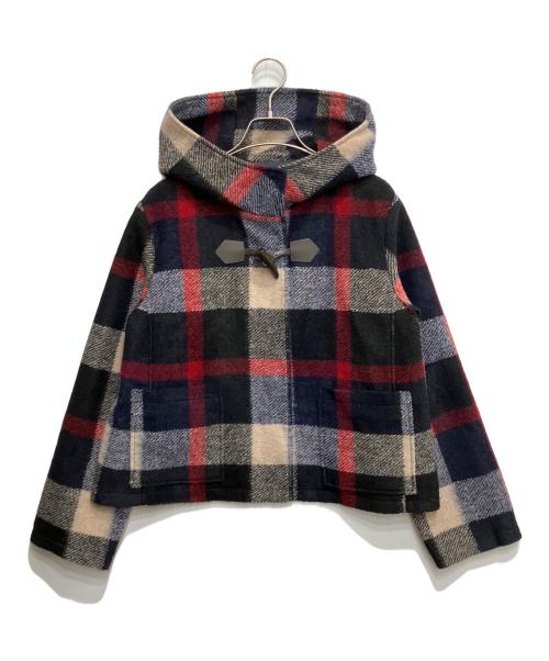 CRESTBRIDGE（クレストブリッジ）CRESTBRIDGE (クレストブリッジ) チェックダッフルブルゾン ネイビー サイズ:S 未使用品の古着・服飾アイテム