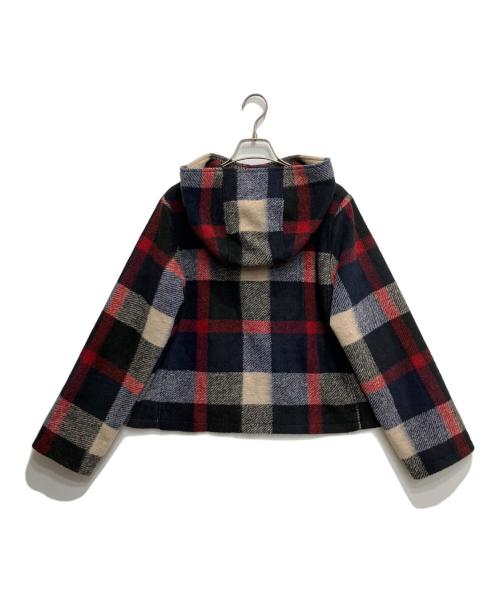 CRESTBRIDGE（クレストブリッジ）CRESTBRIDGE (クレストブリッジ) チェックダッフルブルゾン ネイビー サイズ:S 未使用品の古着・服飾アイテム