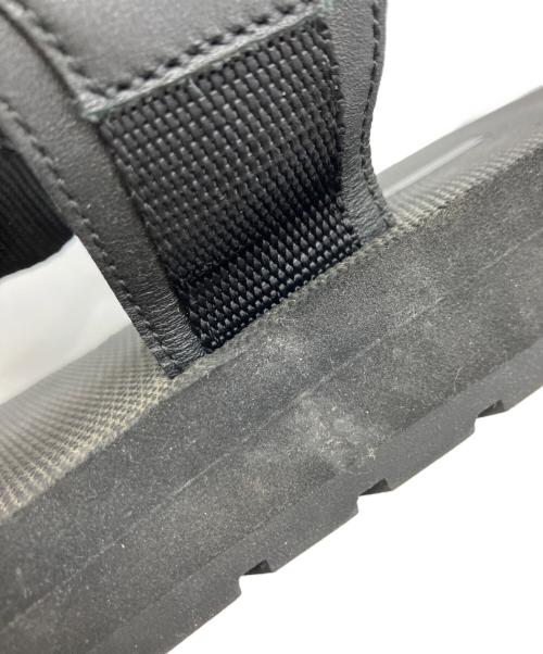 PRADA（プラダ）PRADA (プラダ) ラバーロゴストラップサンダル ブラック サイズ:9の古着・服飾アイテム