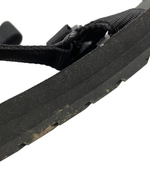 PRADA（プラダ）PRADA (プラダ) ラバーロゴストラップサンダル ブラック サイズ:9の古着・服飾アイテム