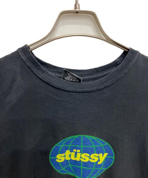 stussy（ステューシー）stussy (ステューシー) ロゴプリントTシャツ ブラック サイズ:Mの古着・服飾アイテム