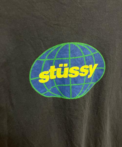 stussy（ステューシー）stussy (ステューシー) ロゴプリントTシャツ ブラック サイズ:Mの古着・服飾アイテム