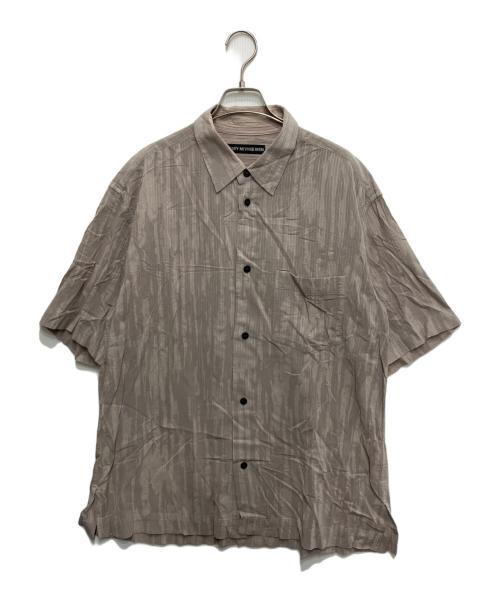 ISSEY MIYAKE MEN（イッセイミヤケメン）ISSEY MIYAKE MEN (イッセイミヤケメン) 杢調ストライプ半袖シャツ ベージュ サイズ:3の古着・服飾アイテム