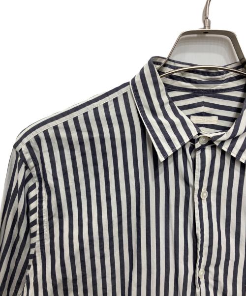 COMOLI（コモリ）COMOLI (コモリ) ストライプコモリシャツ ブルー サイズ:2の古着・服飾アイテム