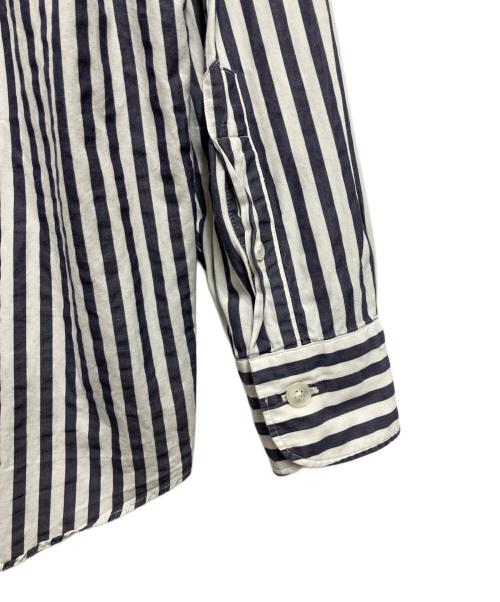 COMOLI（コモリ）COMOLI (コモリ) ストライプコモリシャツ ブルー サイズ:2の古着・服飾アイテム