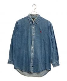 POLO COUNTRY（ポロカントリー）の古着「デニムボタンダウンシャツ」｜ブルー