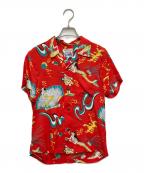 Sun Surf×BEAMSサンサーフ×ビームス）の古着「ハワイアンショートスリーブシャツ」｜レッド