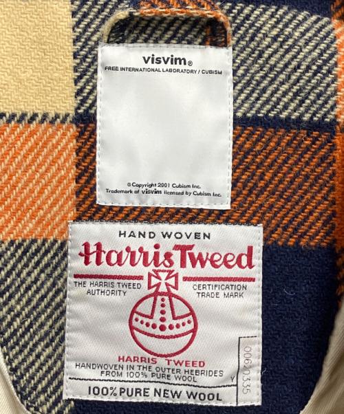 VISVIM（ビズビム）VISVIM (ビズビム) Harris Tweed (ハリスツイード) ORION TWEED 2L JACKET ネイビー×オレンジ サイズ:不明の古着・服飾アイテム