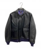 Needlesニードルズ）の古着「A-2 Jacket - Cowhide Lthr.」｜ブラック