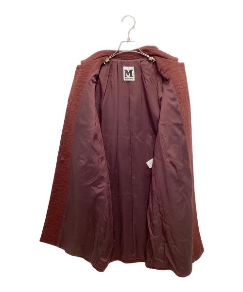 missoni（ミッソーニ）missoni (ミッソーニ) ボンディングジャガードコート ブラウン サイズ:42の古着・服飾アイテム