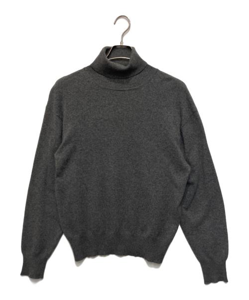 Paul Smith BLACK（ポールスミスブラック）Paul Smith BLACK (ポールスミスブラック) カシミヤタートルネックニット グレー サイズ:Lの古着・服飾アイテム