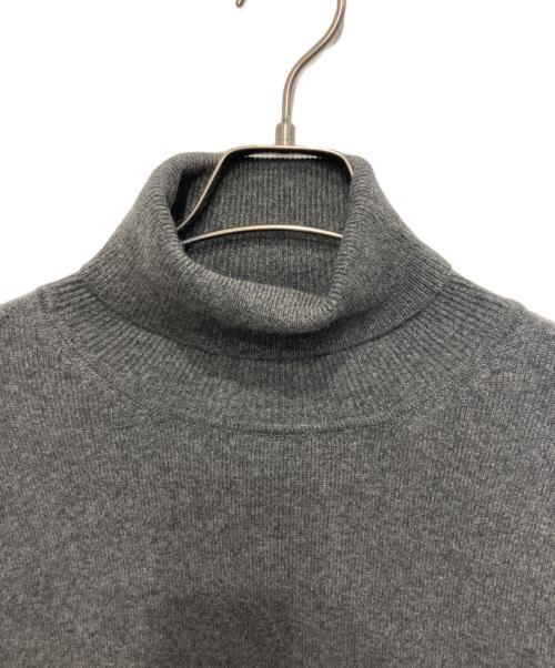 Paul Smith BLACK（ポールスミスブラック）Paul Smith BLACK (ポールスミスブラック) カシミヤタートルネックニット グレー サイズ:Lの古着・服飾アイテム