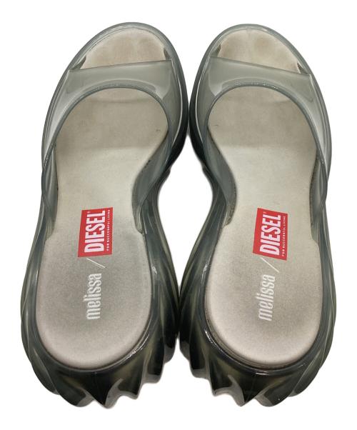 DIESEL（ディーゼル）DIESEL (ディーゼル) melissa (メリッサ) quantum platformサンダル クリア サイズ:25 1/2の古着・服飾アイテム