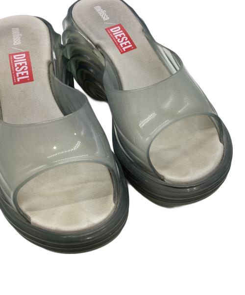 DIESEL（ディーゼル）DIESEL (ディーゼル) melissa (メリッサ) quantum platformサンダル クリア サイズ:25 1/2の古着・服飾アイテム