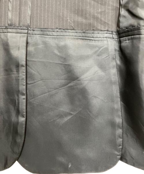 COMME des GARCONS HOMME DEUX（コムデギャルソン オム ドゥ）COMME des GARCONS HOMME DEUX (コムデギャルソン オム ドゥ) 裾切替ストライプテーラードジャケット ブラック サイズ:Lの古着・服飾アイテム