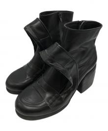 RequaL≡（リコール）の古着「ヒールローファーブーツ」｜ブラック