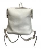 Samantha Thavasaサマンサタバサ）の古着「シボ型押しレザーリュック」｜ホワイト