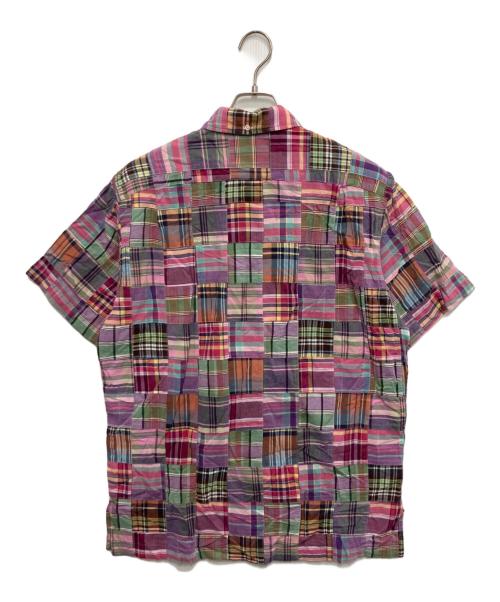 POLO RALPH LAUREN（ポロ・ラルフローレン）POLO RALPH LAUREN (ポロ・ラルフローレン) ANDY CAMPパッチワーク半袖シャツ ピンク サイズ:Mの古着・服飾アイテム