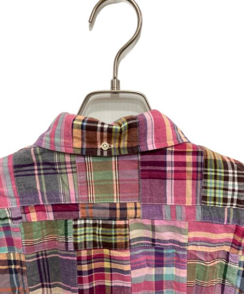 POLO RALPH LAUREN（ポロ・ラルフローレン）POLO RALPH LAUREN (ポロ・ラルフローレン) ANDY CAMPパッチワーク半袖シャツ ピンク サイズ:Mの古着・服飾アイテム