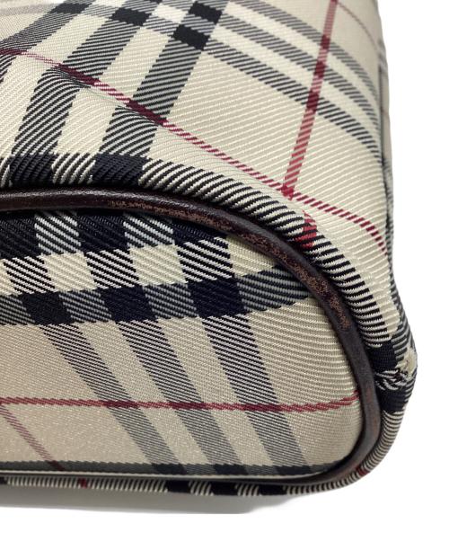 BURBERRY（バーバリー）BURBERRY (バーバリー) ノヴァチェックレザーハンドバッグ ベージュの古着・服飾アイテム