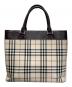 BURBERRY (バーバリー) ノヴァチェックレザーハンドバッグ ベージュ：27000円