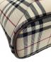 中古・古着 BURBERRY (バーバリー) ノヴァチェックレザーハンドバッグ ベージュ：27000円