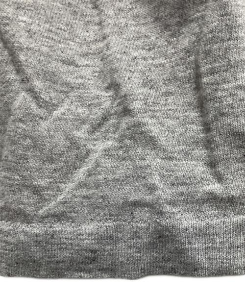 jim&lany（ジム&ラニ―）jim&lany (ジム&ラニ―) ウィングフットプリントリンガーTシャツ グレー サイズ:Lの古着・服飾アイテム