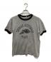jim&lany（ジム&ラニ―）の古着「ウィングフットプリントリンガーTシャツ」｜グレー