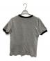 jim&lany (ジム&ラニ―) ウィングフットプリントリンガーTシャツ グレー サイズ:L：5000円