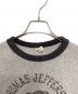 中古・古着 jim&lany (ジム&ラニ―) ウィングフットプリントリンガーTシャツ グレー サイズ:L：5000円