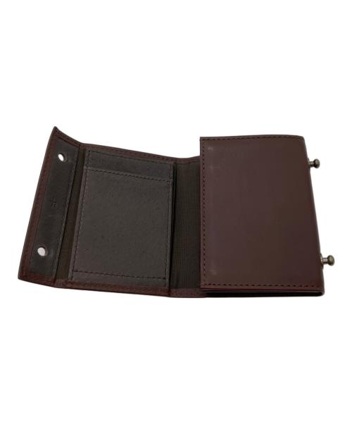 M+（エムピウ）m+ (エムピウ) 3つ折り財布 ブラウンの古着・服飾アイテム