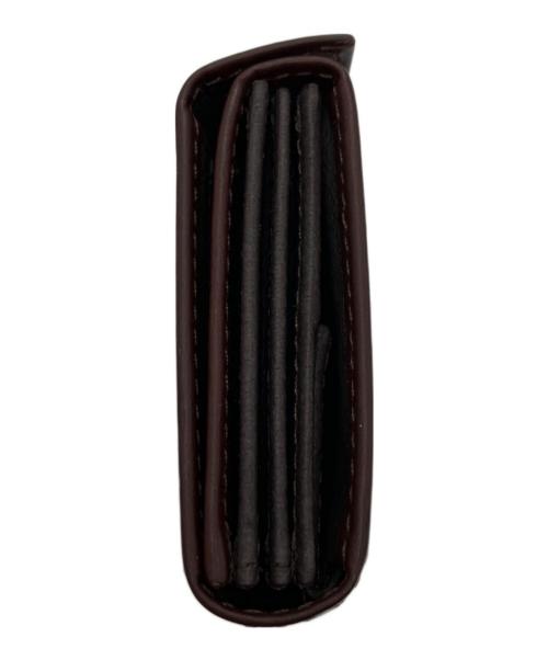 M+（エムピウ）m+ (エムピウ) 3つ折り財布 ブラウンの古着・服飾アイテム