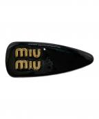 MIU MIUミュウミュウ）の古着「ゴールドロゴヘアクリップ」