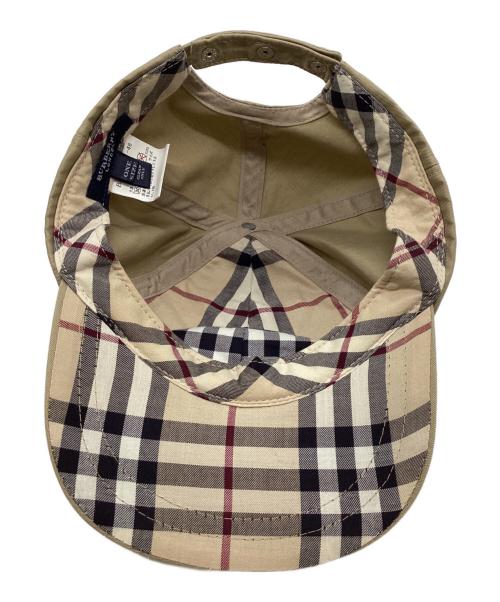 BURBERRY LONDON（バーバリーロンドン）BURBERRY LONDON (バーバリーロンドン) 裏ノヴァチェックキャップ ベージュの古着・服飾アイテム