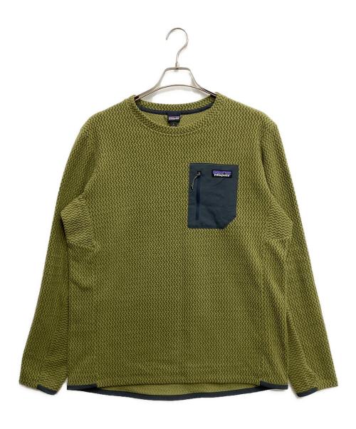 Patagonia（パタゴニア）Patagonia (パタゴニア) R1エア・クルー 黄緑 サイズ:Lの古着・服飾アイテム