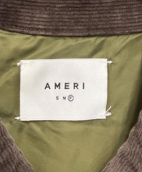 Ameri（アメリ）Ameri (アメリ) CORDUROY COLLAR MILITARY COAT オリーブ サイズ:FREEの古着・服飾アイテム