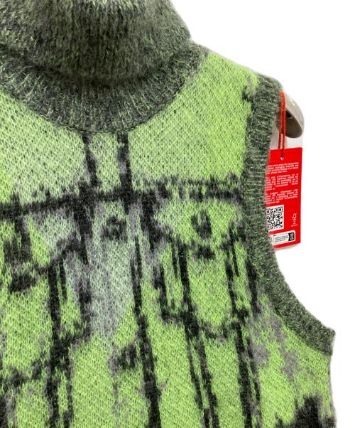 DIESEL（ディーゼル）DIESEL (ディーゼル) M-Sifnos ニットベスト 黄緑 サイズ:Sの古着・服飾アイテム