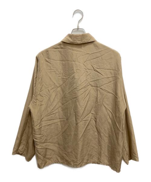 COMOLI（コモリ）COMOLI (コモリ) シルクユーティリティシャツジャケット ブラウン サイズ:2の古着・服飾アイテム