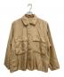 COMOLI（コモリ）の古着「シルクユーティリティシャツジャケット」｜ブラウン