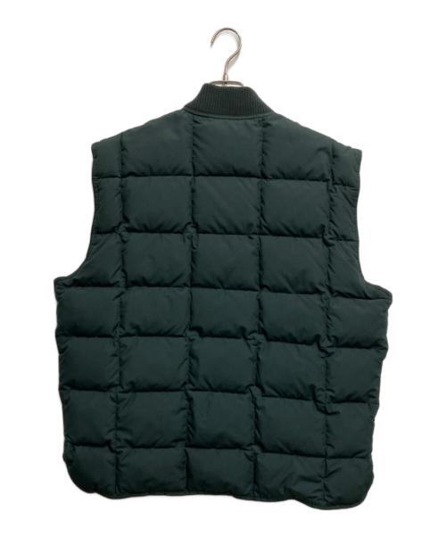 Eddie Bauer（エディーバウアー）Eddie Bauer (エディーバウアー) オールドリバーシブルベスト グリーン×ブラウン サイズ:Lの古着・服飾アイテム