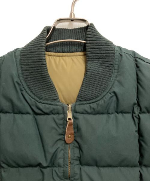 Eddie Bauer（エディーバウアー）Eddie Bauer (エディーバウアー) オールドリバーシブルベスト グリーン×ブラウン サイズ:Lの古着・服飾アイテム