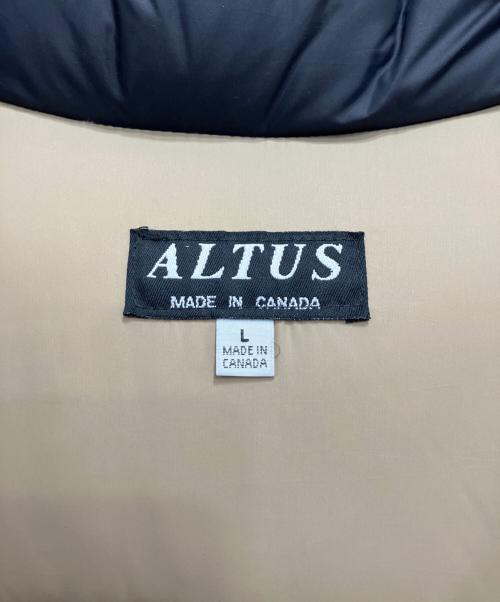 ALTUS（アルタス）ALTUS (アルタス) WHITE GOOSE DOWN JACKET ブラック サイズ:Lの古着・服飾アイテム