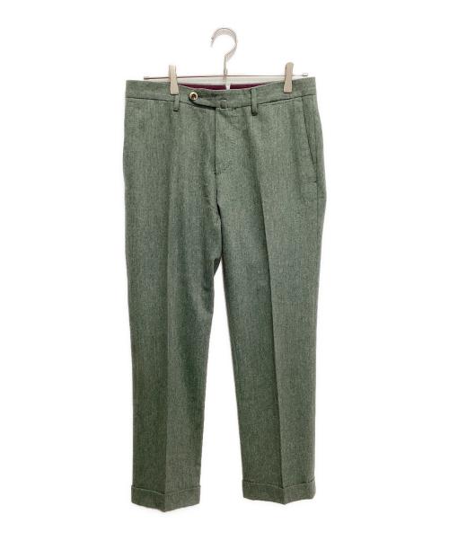 G.T.A（ジーティーアー）G.T.A (ジーティーアー) BEAMS F (ビームスエフ) ウールスラックス グリーン サイズ:46の古着・服飾アイテム