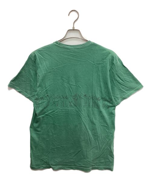 stussy（ステューシー）stussy (ステューシー) プリントTシャツ グリーン サイズ:Mの古着・服飾アイテム
