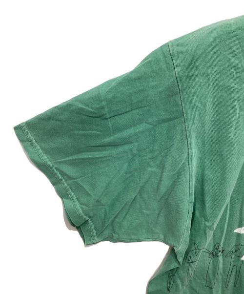 stussy（ステューシー）stussy (ステューシー) プリントTシャツ グリーン サイズ:Mの古着・服飾アイテム